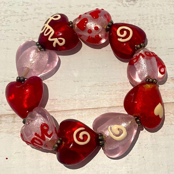 Jewelry - Valentine Day beaded bracelet